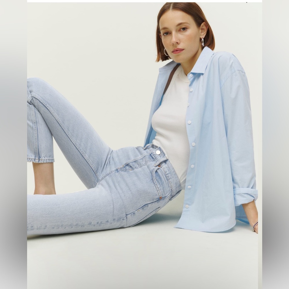 Cynthia High Rise Straight Jeans in the color “Tahoe” - Picture 3 of 7